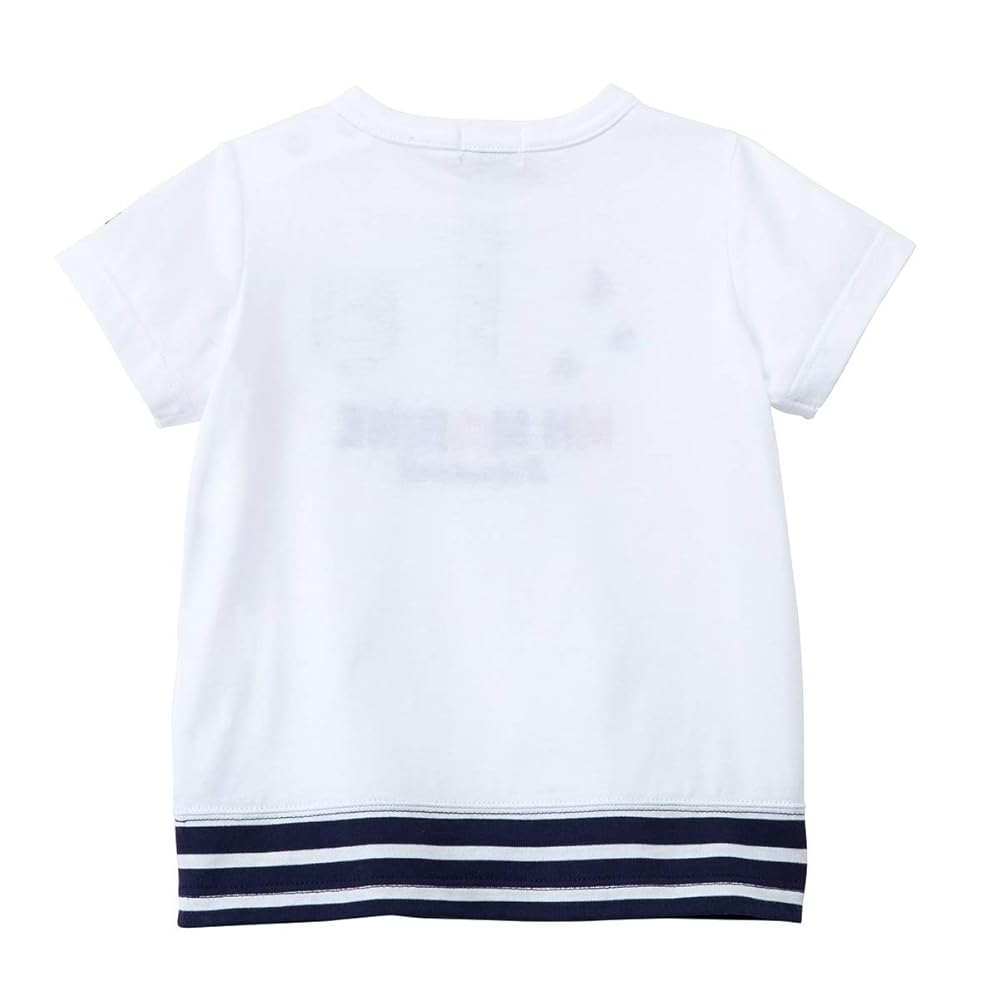 miki HOUSE Tシャツ サイズ120 ホワイト MIKI HOUSE ミキハウス mikihouse ロゴ刺繍 長袖Tシャツ(70・80